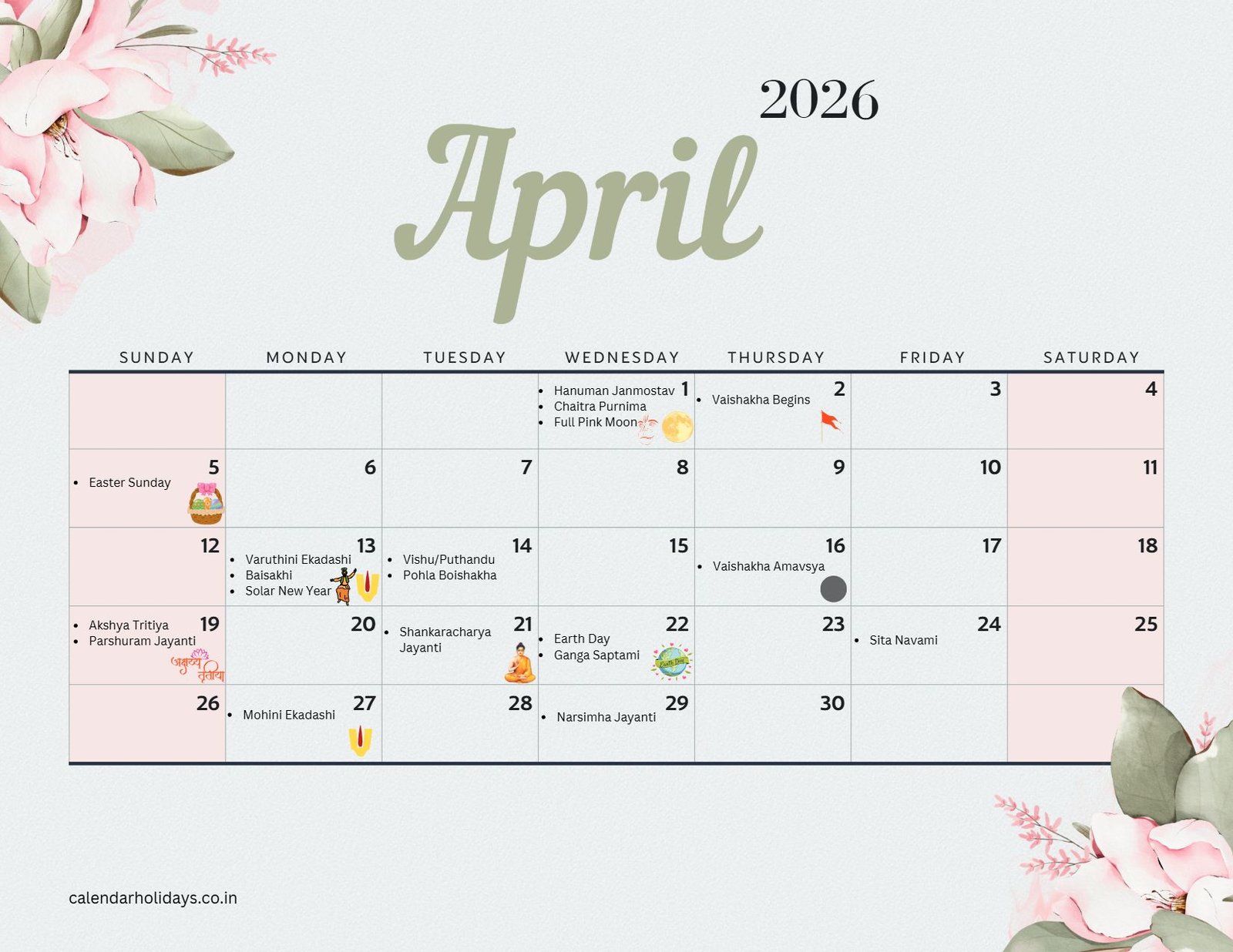 April 2026 Hindu Calendar