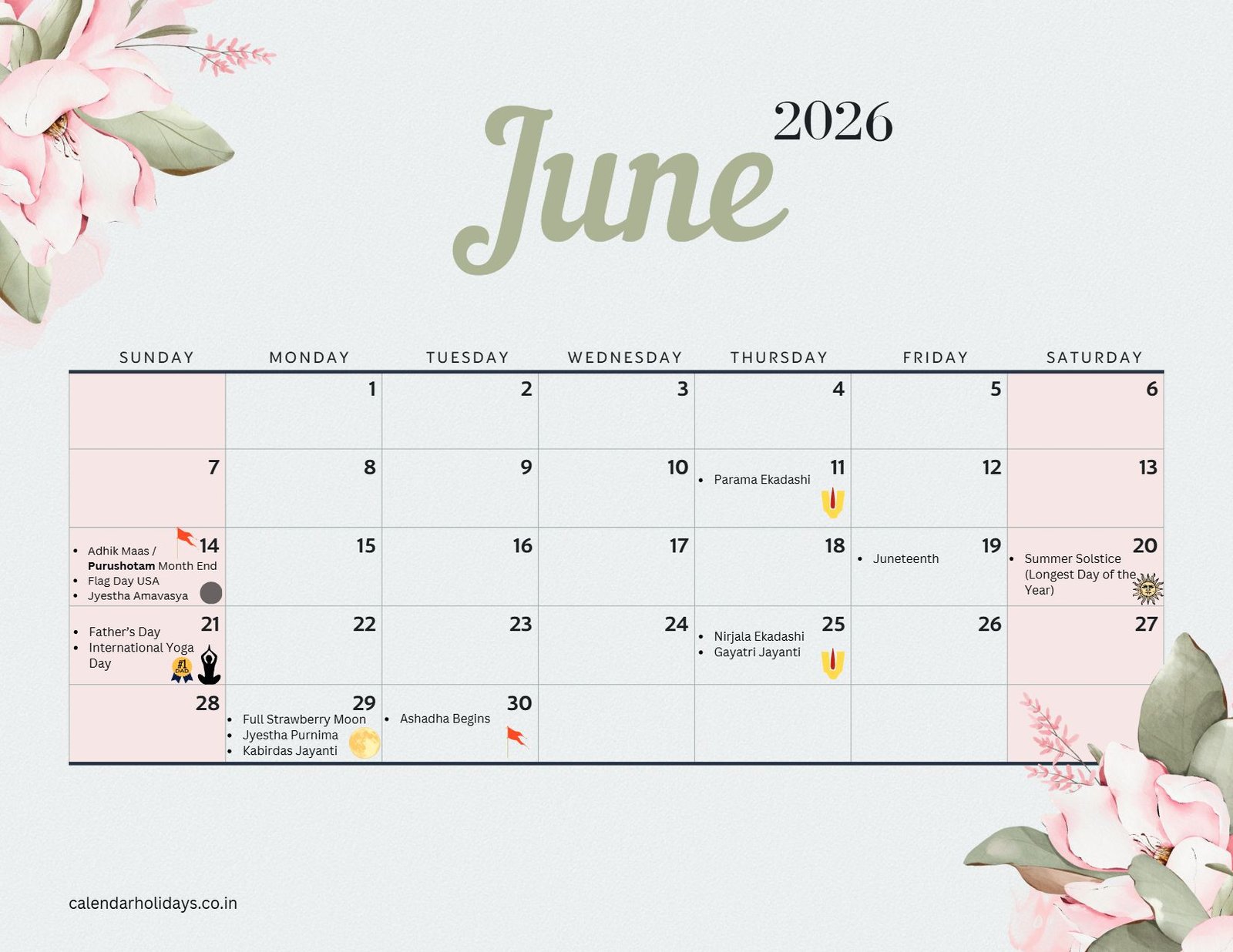 June 2026 Hindu Calendar